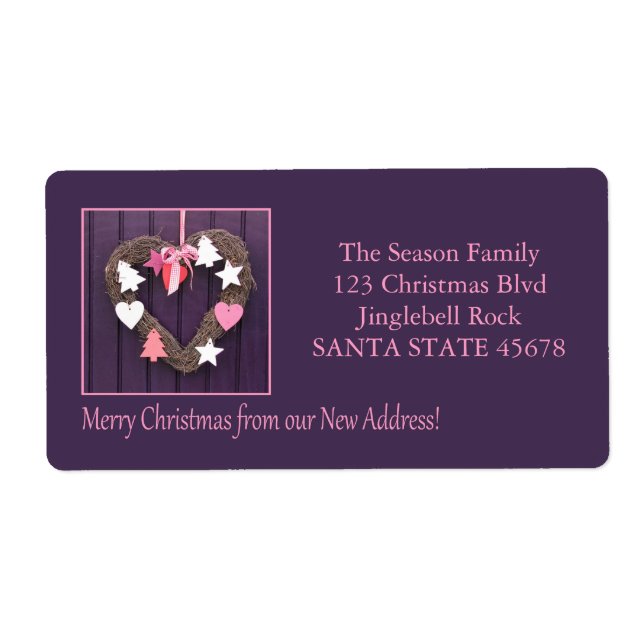 Etiqueta Los nuevos Navidades de direcciones venían a la pu (Frente)