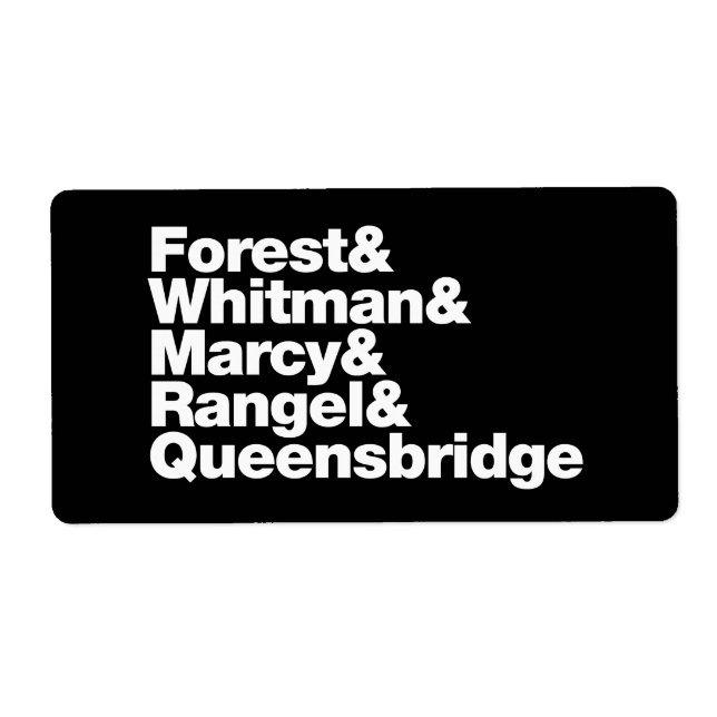 Etiqueta Los proyectos (Frente)