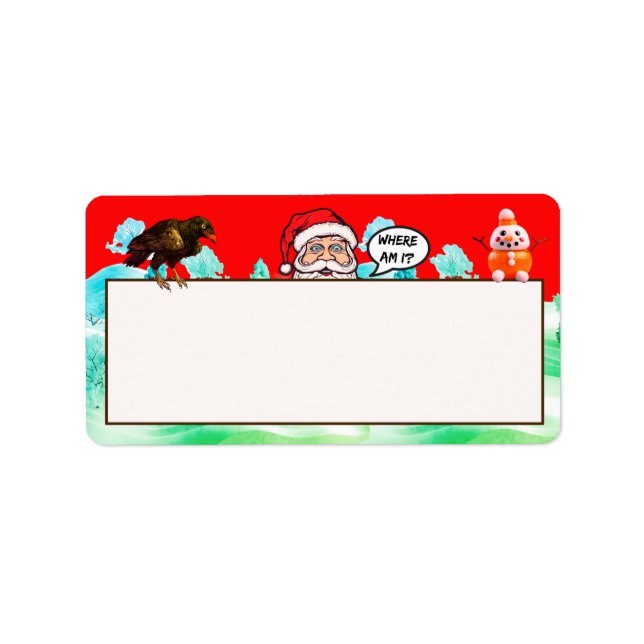 Etiqueta LOST SANTA dirección/etiqueta de envío (Frente)