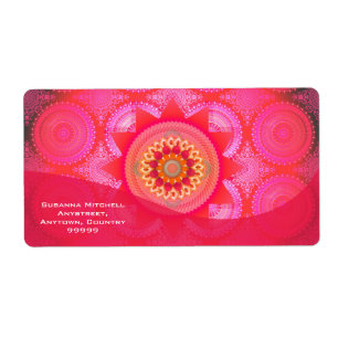 Etiqueta Lotus Bloom PInk Mandala