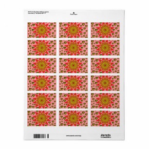 ETIQUETA LOVE VALENTINE, BIRTHDAY, PARTY GIFT, WITH HEARTS