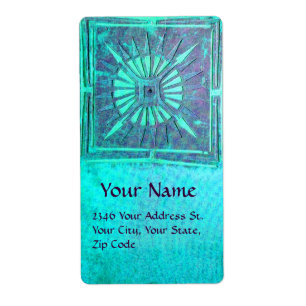 Etiqueta LUCERO DEL ALBA, turquase azul