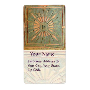 Etiqueta LUCERO DEL ALBA, verde, blanco amarillo marrón