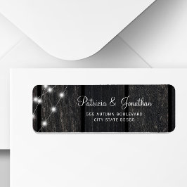 Etiqueta Luces de madera de granero rústico dirección de de