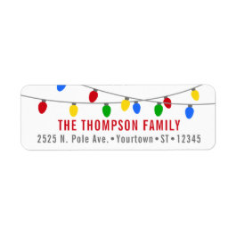 Etiqueta Luces modernas de Navidades de vacaciones