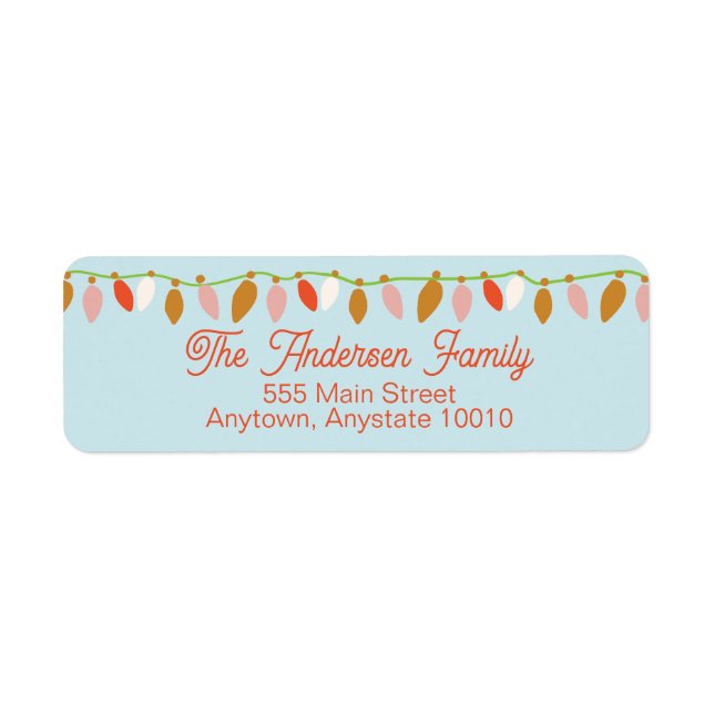 Etiqueta Luces navidades (Frente)