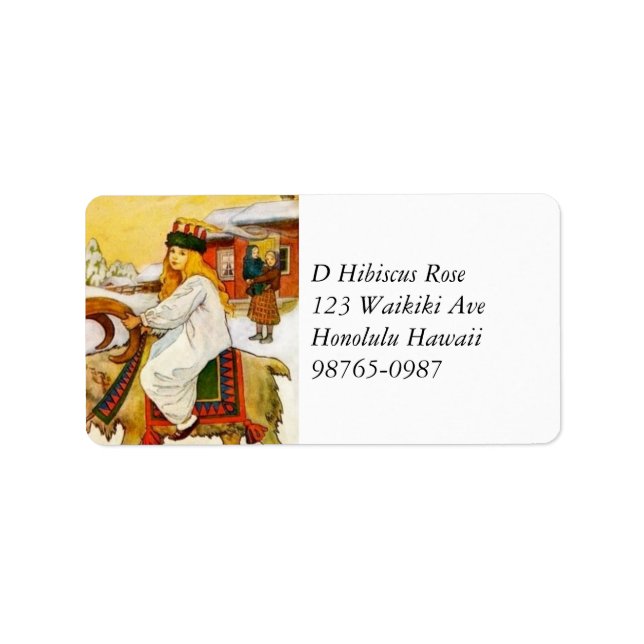 Etiqueta Lucia viaja a la cabra jul (Frente)