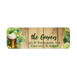 Etiqueta Lucky Clover | Cerveza | Dirección de devolución