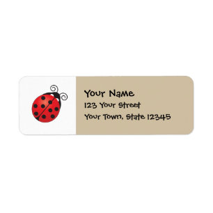 Etiqueta Lucky Ladybug