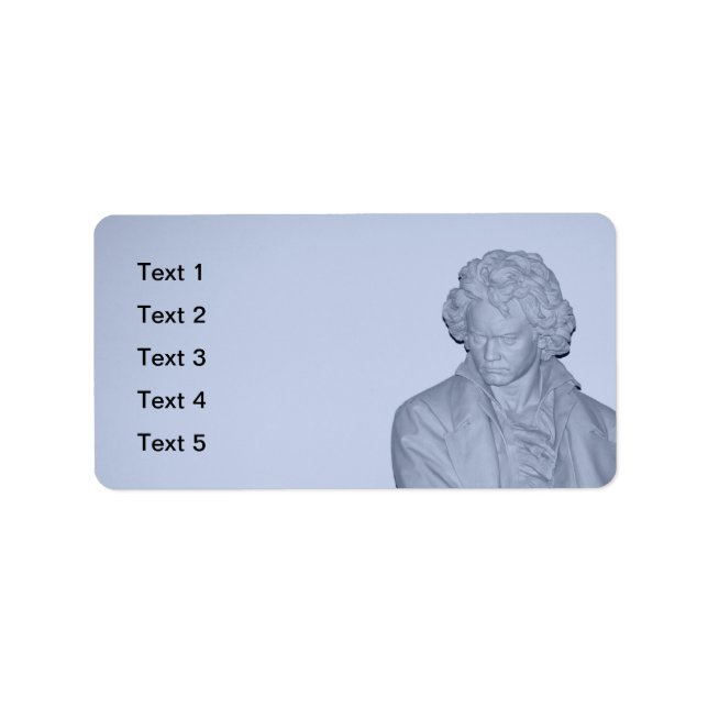 Etiqueta Ludwig van Beethoven (Frente)