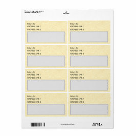 Etiqueta Lujoso Sorrell Sepia Papel Retorno Correo