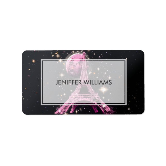 Etiqueta Luna de la Torre Eiffel (Frente)