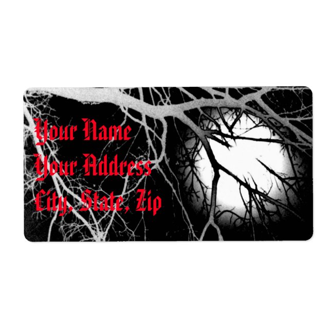 Etiqueta Luz de luna (Frente)