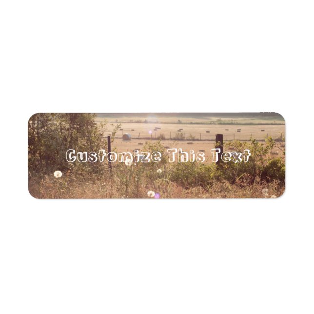 Etiqueta Luz del sol de la mañana (Frente)