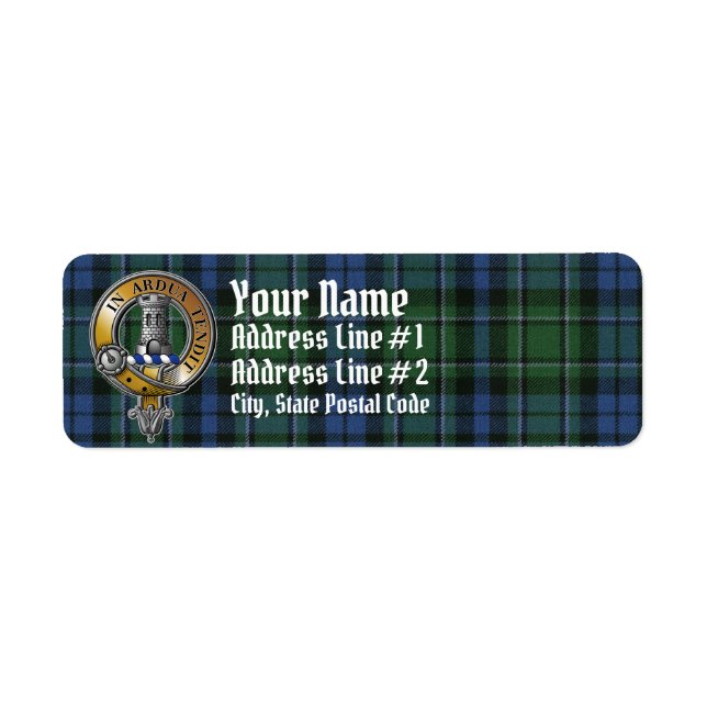 Etiqueta MacCallum Tartan & Badge (Frente)