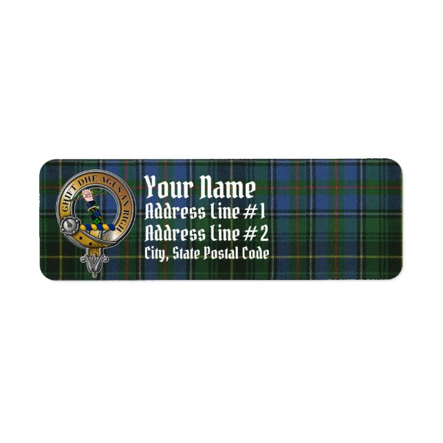 Etiqueta MacInnes Tartan & Badge (Frente)