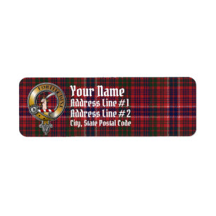 Etiqueta MacRae Tartan & Badge