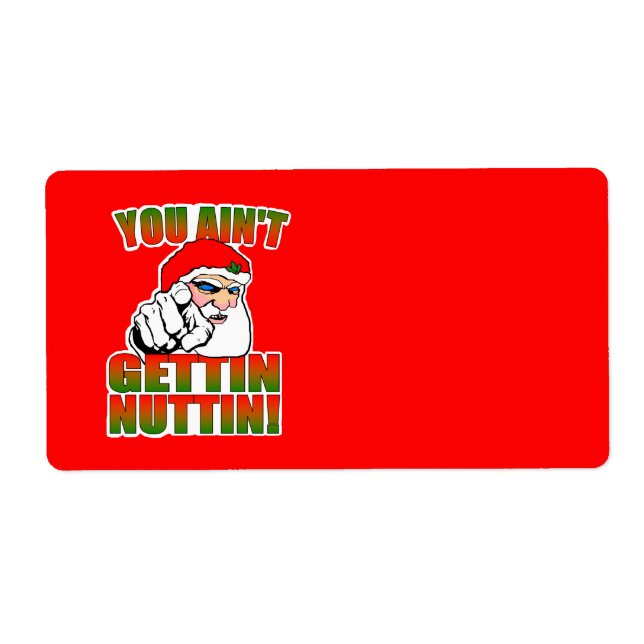 Etiqueta Mad Santa (Frente)