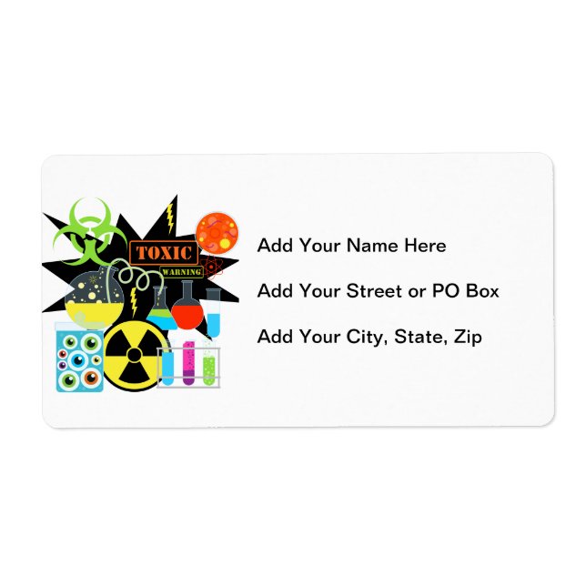 Etiqueta Mad Scientist (Frente)