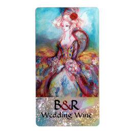 Etiqueta MADAME POMPADOUR MONOGRAM Boda Vino