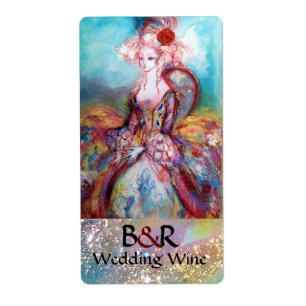 Etiqueta MADAME POMPADOUR MONOGRAM Boda Vino