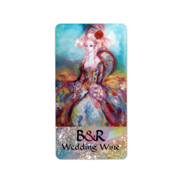 Etiqueta MADAME POMPADOUR MONOGRAM Boda Vino