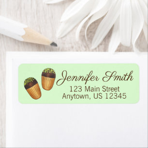 Etiqueta Madeleine Chef de pastelería francesa Panadería