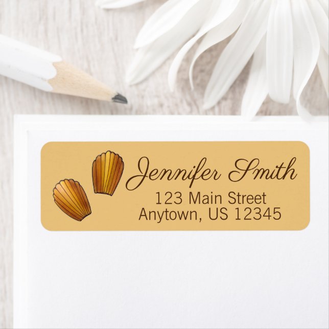 Etiqueta Madeleine Chef de pastelería francesa Panadería (In situ)