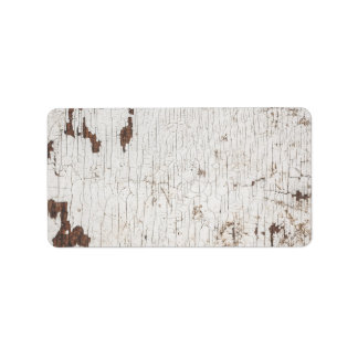 Etiqueta Madera pintada de blanco vintage