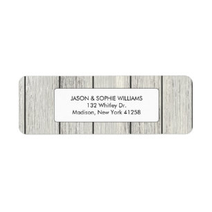 Etiqueta Madera pintada de blanco y elegante