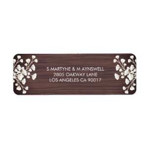 Etiqueta Madera Rusa Babia Respiración Gypsophila Boda