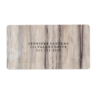 Etiqueta Madera rústica