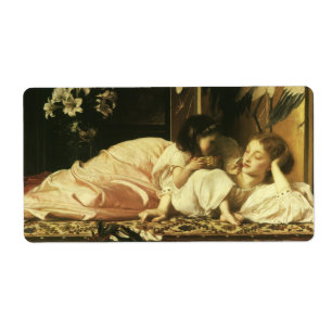 Etiqueta Madre e hijo (alias cerezas) por Lord Leighton
