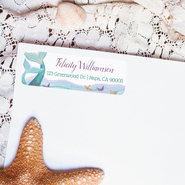 Etiqueta Madre y bebé sirena del mar de los océanos (Subido por el creador)