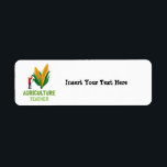 Etiqueta Maestría Agrícola | Maíz sobre mazorca | AG Scienc<br><div class="desc">Diseño de Maestros Agrícolas perfecto para Maestros de Agricultura de Estudiantes de Agricultura que aman el Maíz Maíz en Cob, ciencias agrícolas, educación, horticultura. También se puede dar como regalo de día para profesores a su profesor universitario que también ama la ciencia AG, la agricultura, la agronomía y la agroindustria....</div>