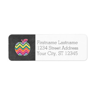 Etiqueta Maestro personalizado Apple con patrón Chevron a l