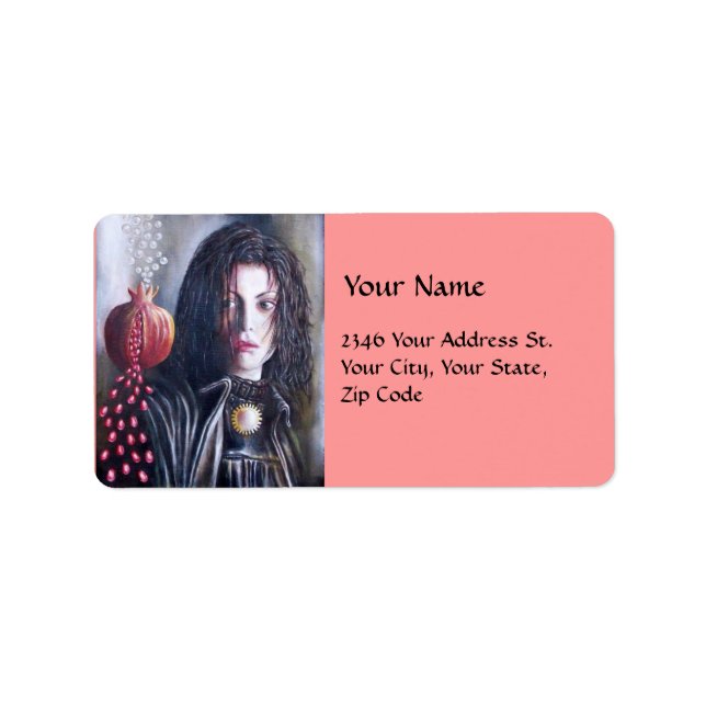 Etiqueta MAGDALEN amarillo rojo marrón rosa (Frente)