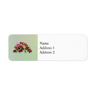 Etiqueta Magenta Clematis Con Vino