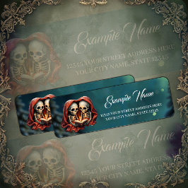 Etiqueta Magical winter moments, two skeletons