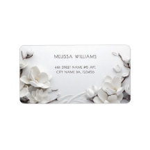 Magnolia 3D Blanca Elegante