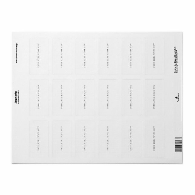 Etiqueta Mailing Label (Hoja Entera)