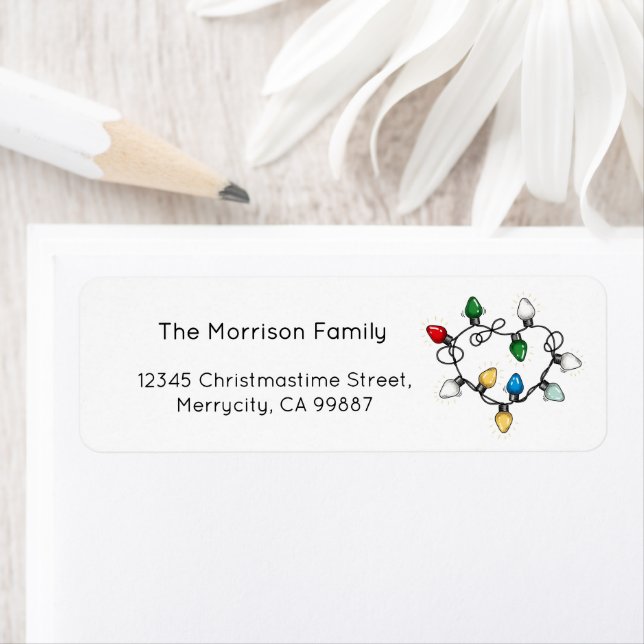 Etiqueta Mailing Labels, Christmas Labels, Address (In situ)