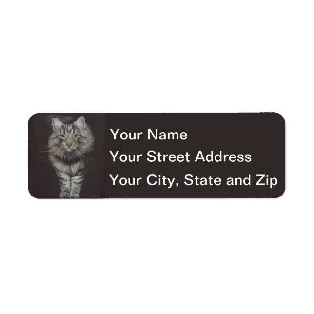Etiqueta Maine Coon Cat (Frente)