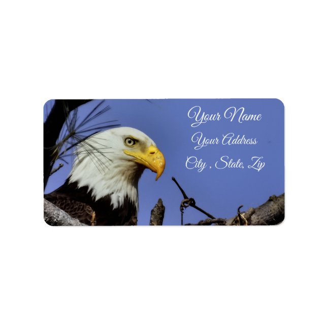 Etiqueta Majestic Bald Eagle (Frente)