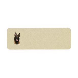 Etiqueta malinois belga