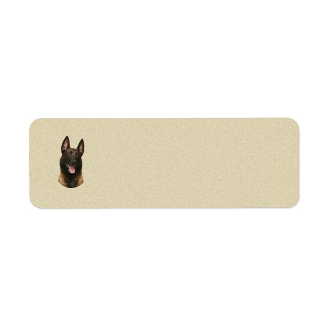 Etiqueta malinois belga (Frente)