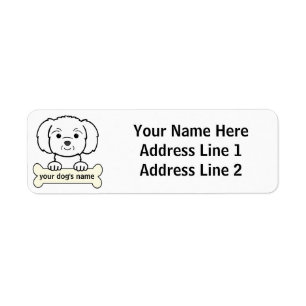 Etiqueta Maltés personalizada