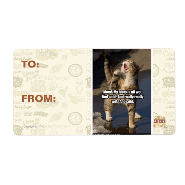 Etiqueta ¡Mamá! (Frente)