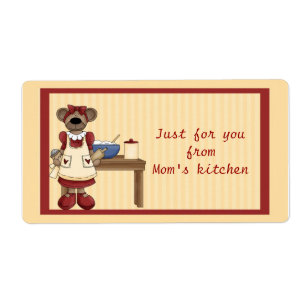 Etiqueta Mamá Bear Baking