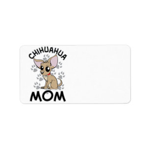 Etiqueta Mamá de la chihuahua